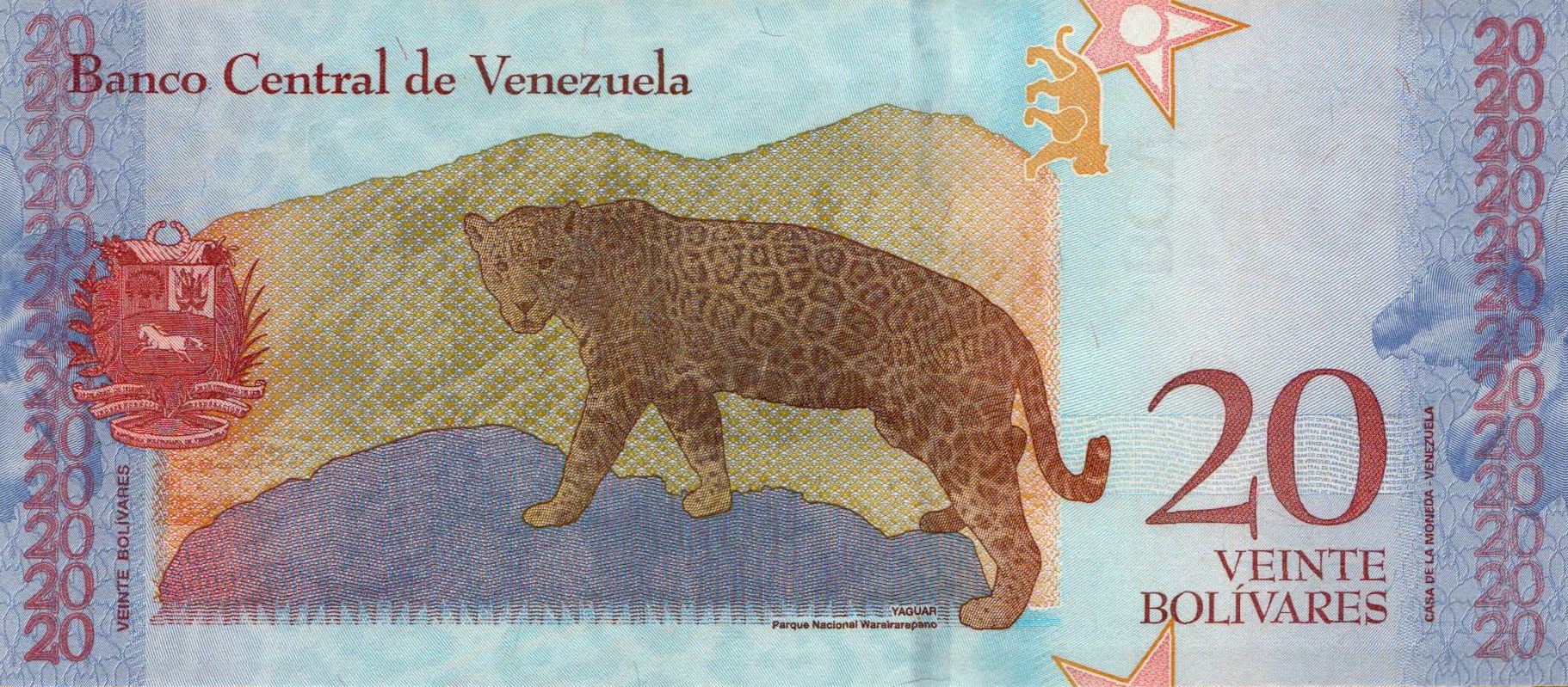 Venezuela 20 2018 UNC P-104